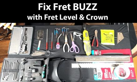 Doing a Fret Level & Crown on a Strat to Fix Fret Buzz